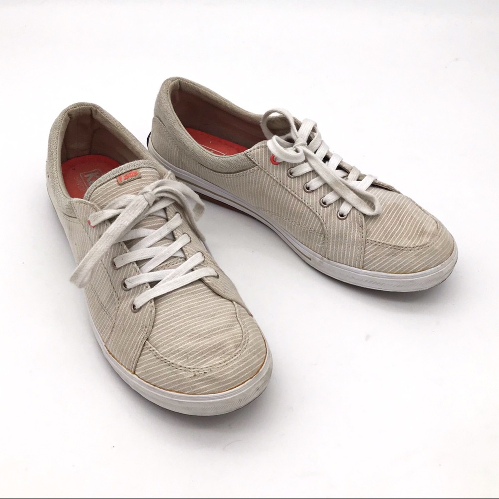 Keds Striped Tennis Shoes 9.5 (9)